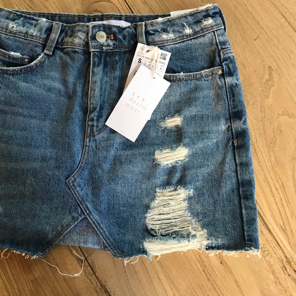 ZARA TRF jean skirt - Picture 4 of 5